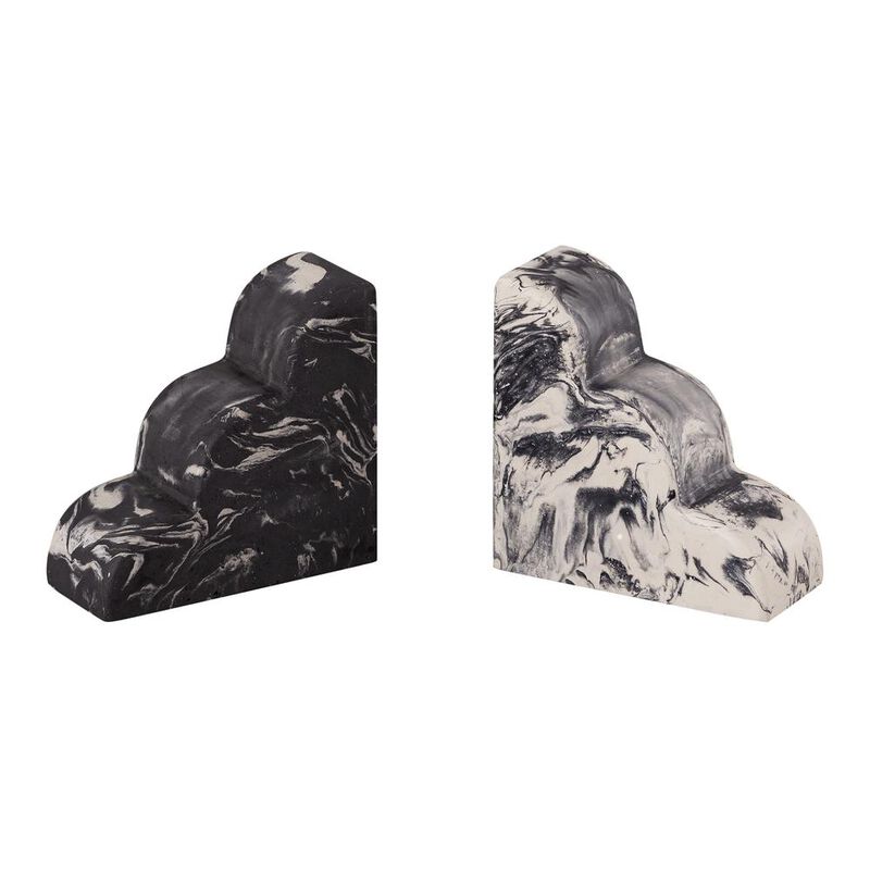 Belen Kox Marble Finish Bookends Set, Belen Kox