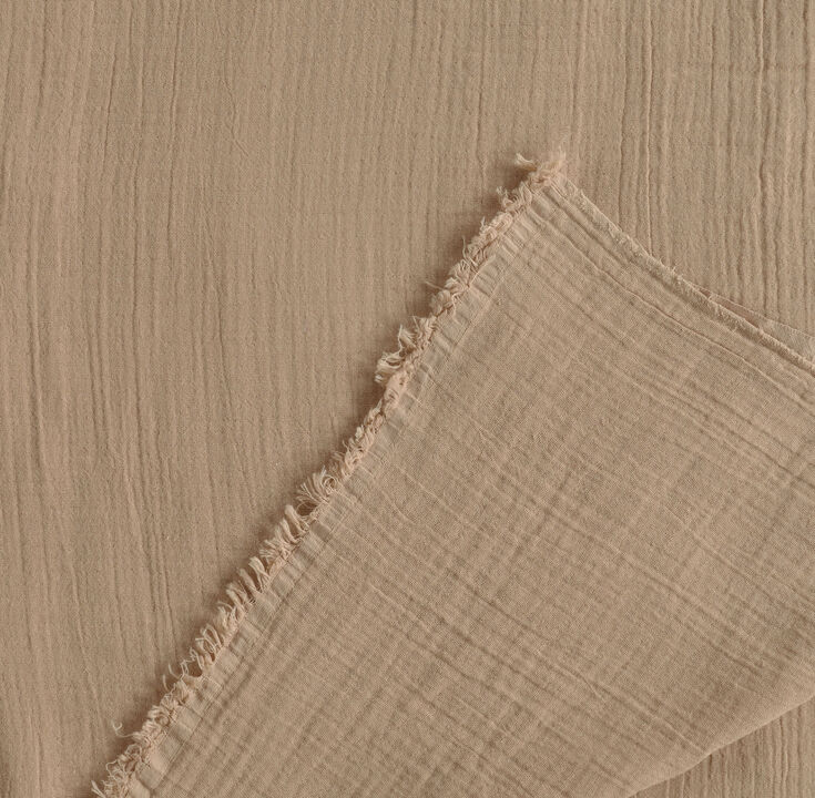 Textile Muslin Striped Cotton Full Coverlet