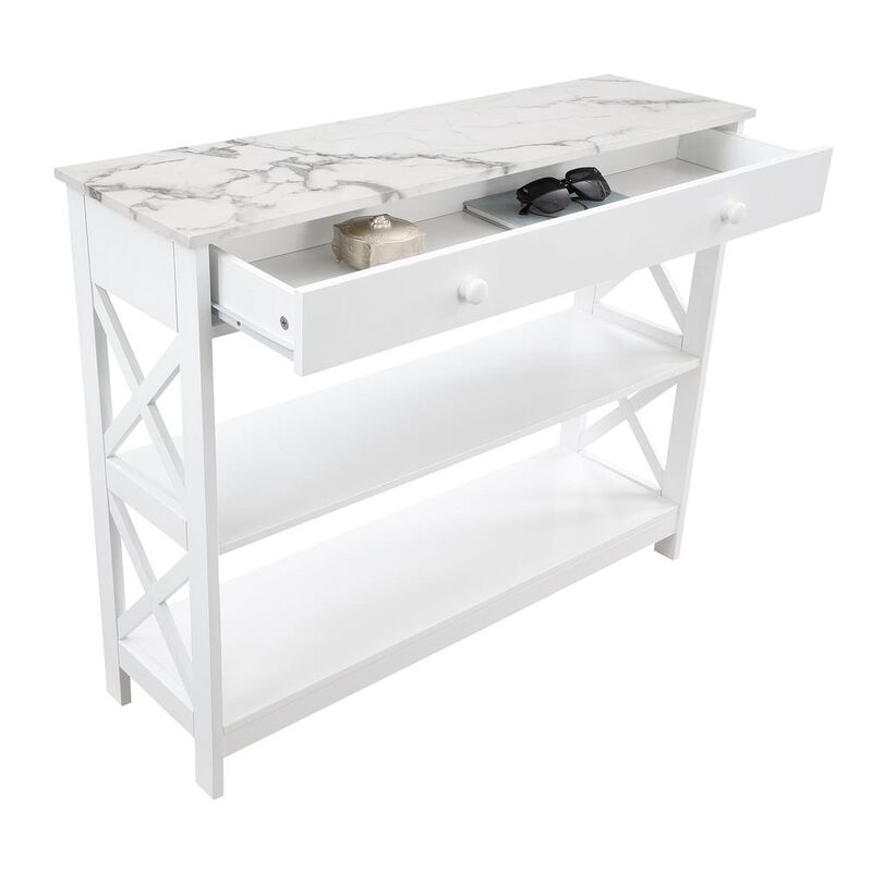 Convience Concept, Inc. Oxford 1 Drawer Console Table with Shelves
