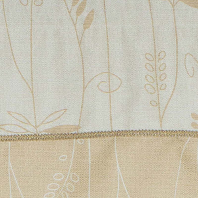RLF Home Aquarelles Window Treatment Banded Premium Quality Valance 3" Rod Pocket 50" x 16" Aqua Mist