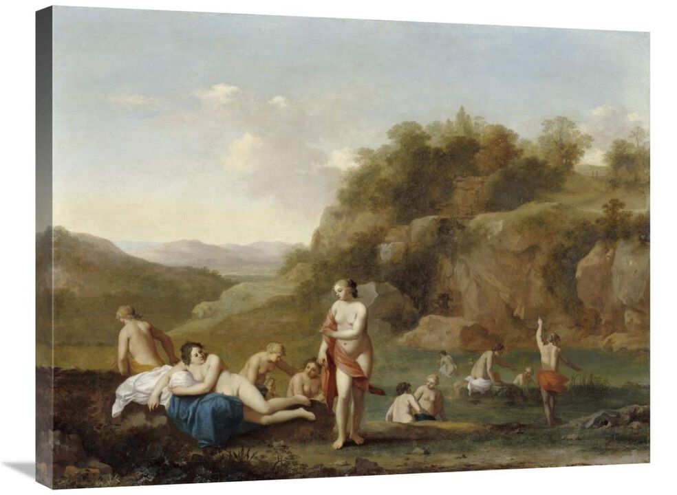 Landscape with Bathing Nudes-Canvas Art-32x24