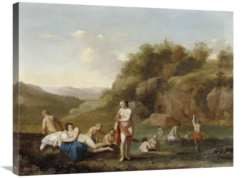 Landscape with Bathing Nudes-Canvas Art-32x24