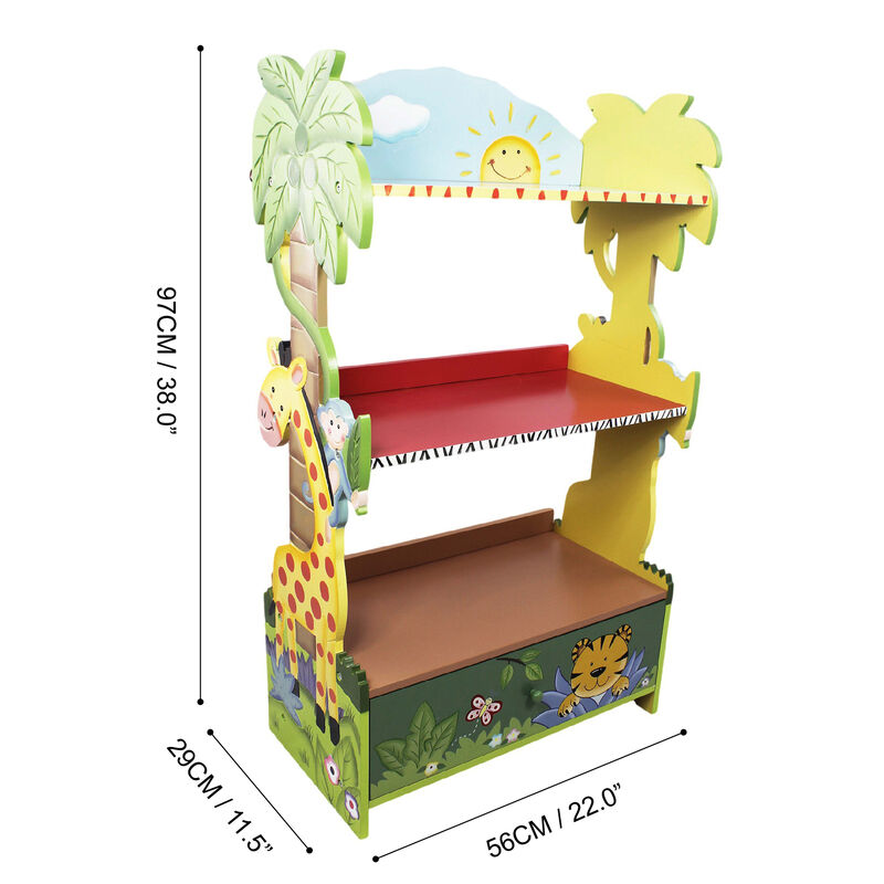 Fantasy Fields - Toy Furniture -Sunny Safari Bookshelf