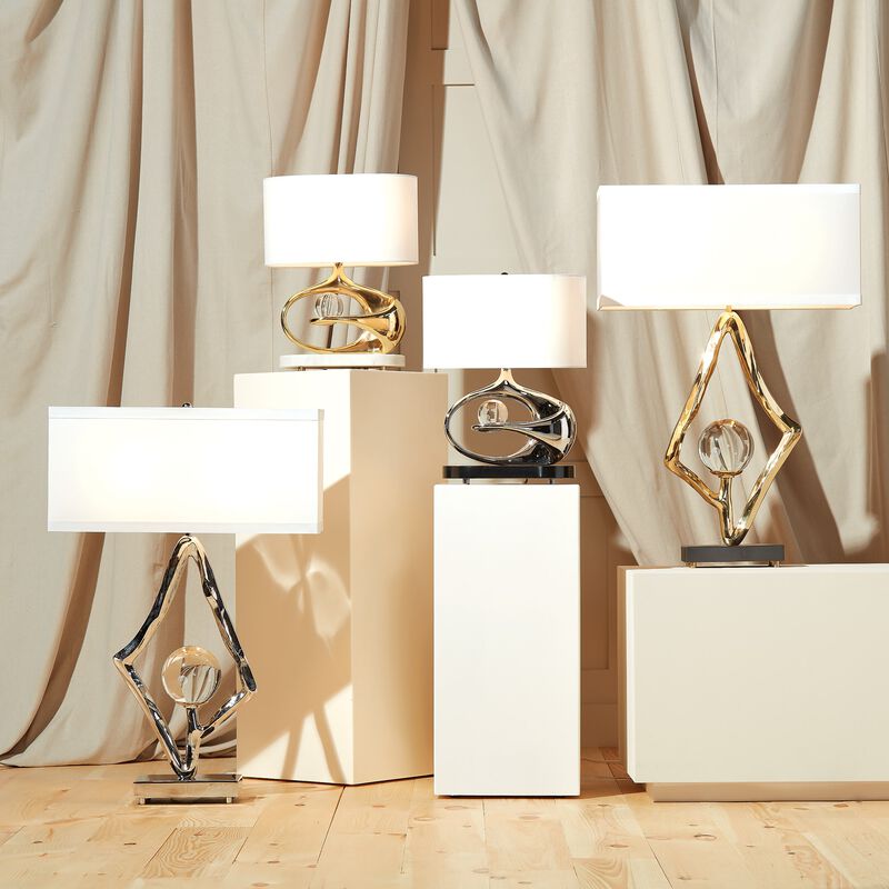 Abstract Lamp-Brass
