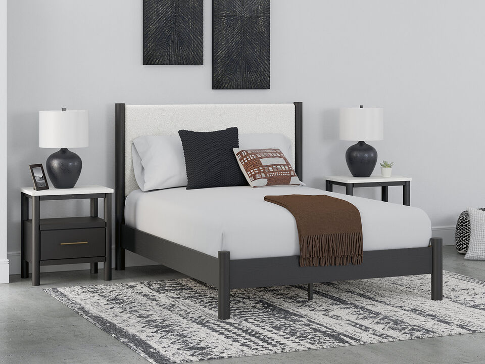 Queen Upholstered Panel Bed