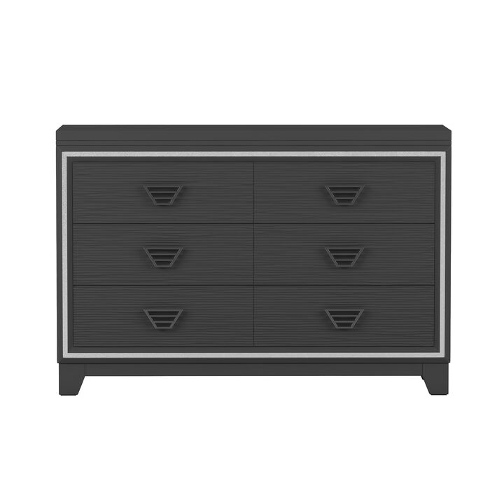 Merax Elegant Dresser Cabinet with 6 Drawers