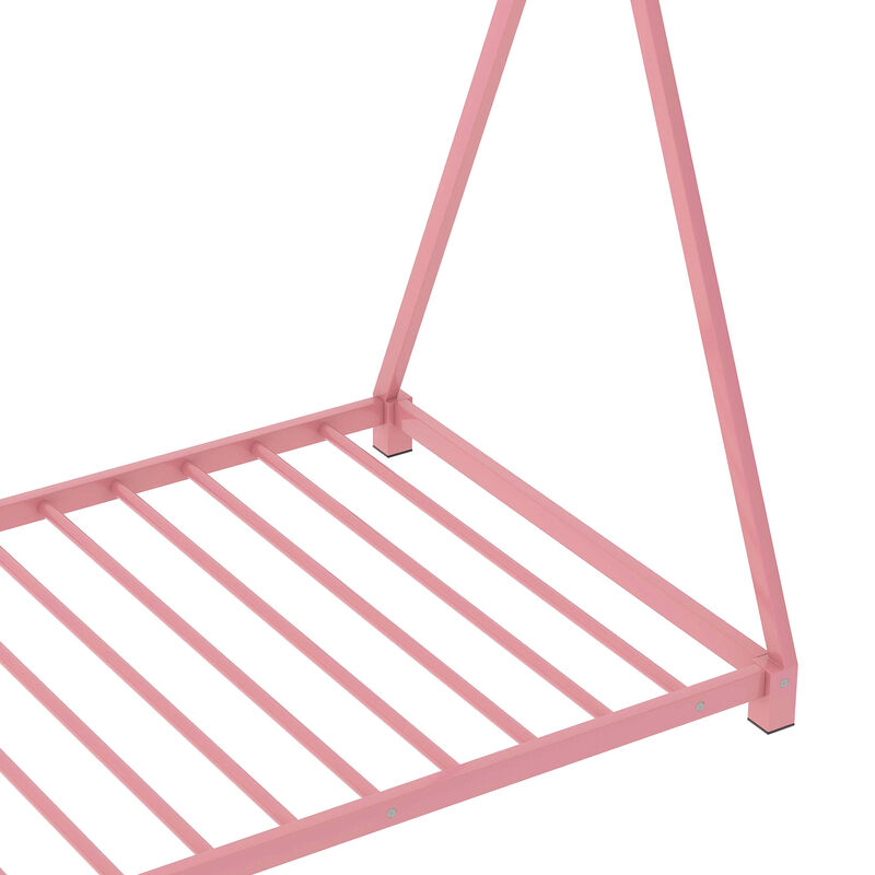 Merax Triangle Structure Metal House Platform Bed Floor Bed