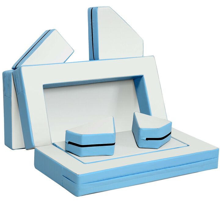 8-Piece 4-in-1 Kids Climb and Crawl Foam Playset