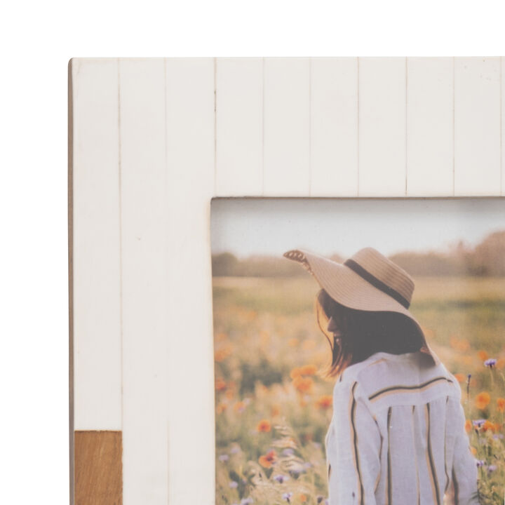 4"x6" Nat/Wht 2Tone Photo Frm