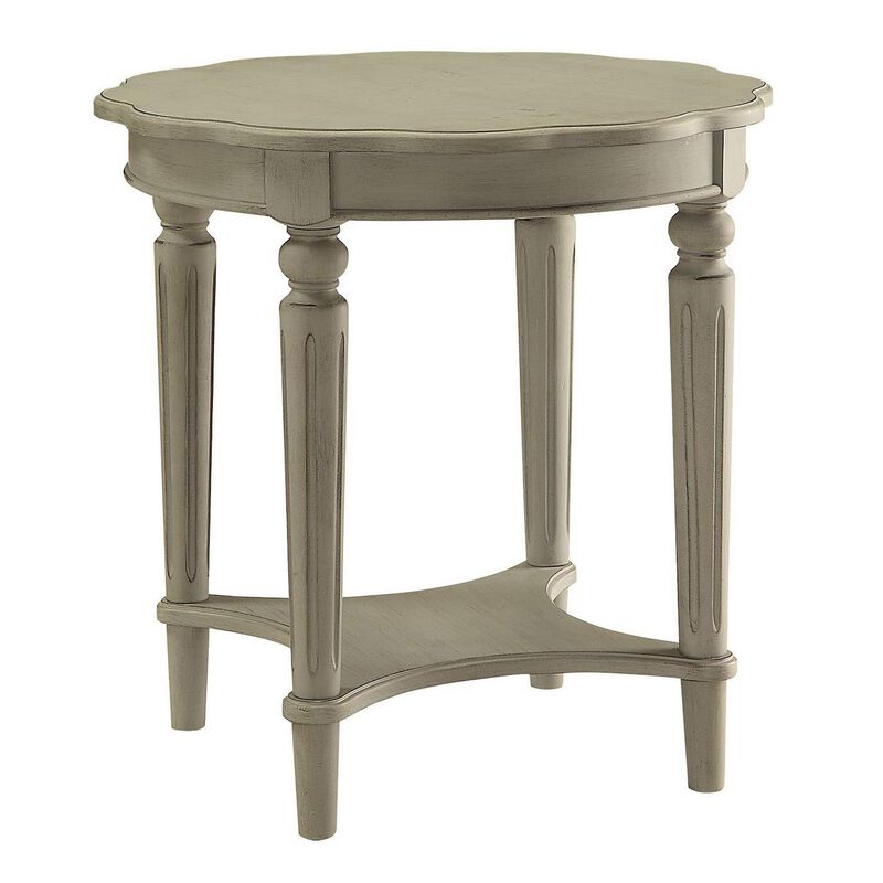 Fordon End Table, Antiqued Slate-Benzara