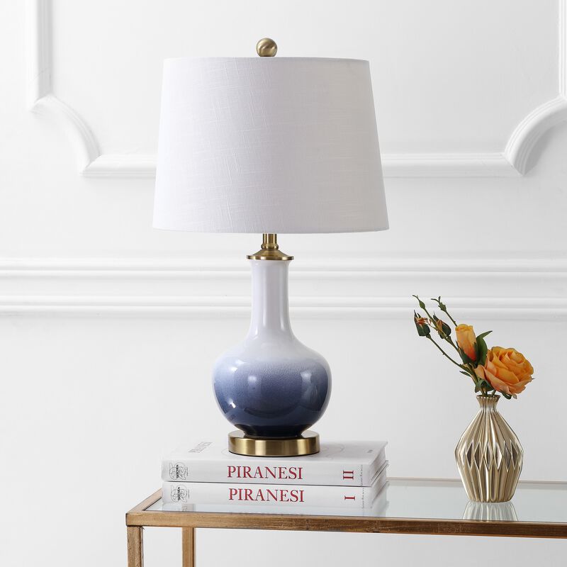 Gradient Ceramicbrass LED Table Lamp
