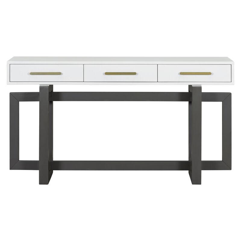 Merax Console Table with 3 Drawers