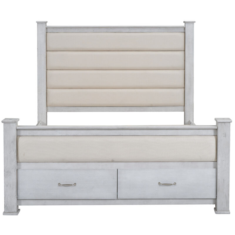 Merax Platform Bed with Upholstered Headboard