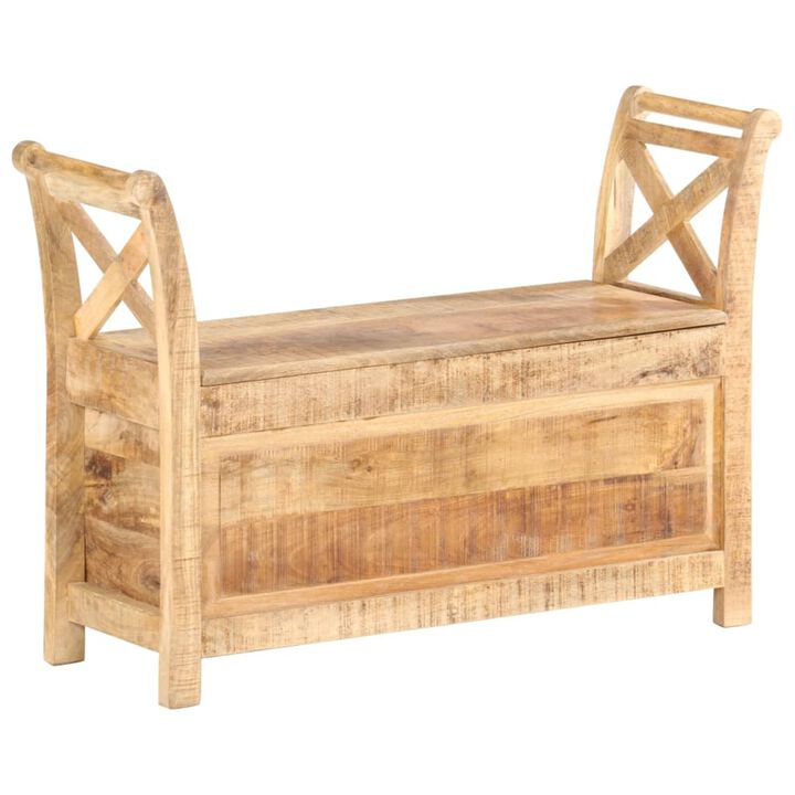 vidaXL Hall Bench 40.6"x13"x28.3" Solid Mango Wood