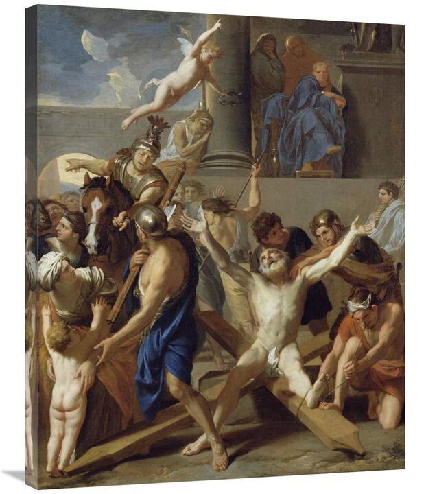 The Martyrdom of St. Andrew-Canvas Art-28x35
