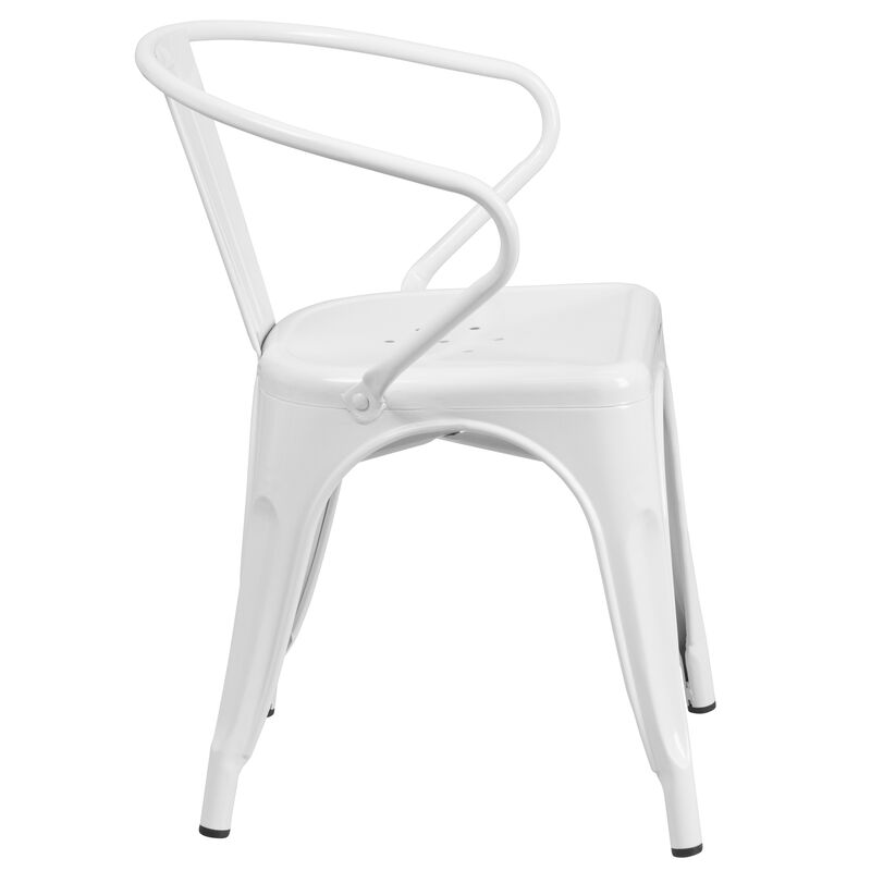 Metal Colorful Restaurant Chairs