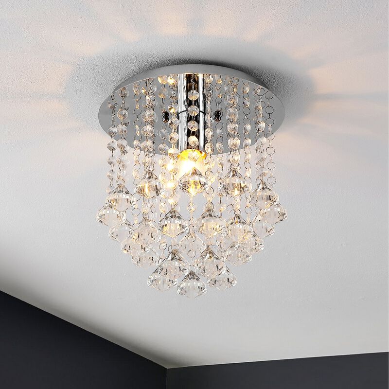 Lillibet 1-Light Traditional Transitional Iron LED Semi Flush Mount