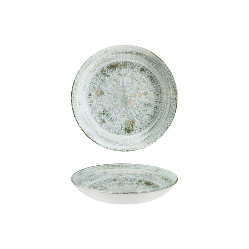 Odette dia.9" h:2" 34 oz. Round Decorated Porcelain Bowl (Set of 4)