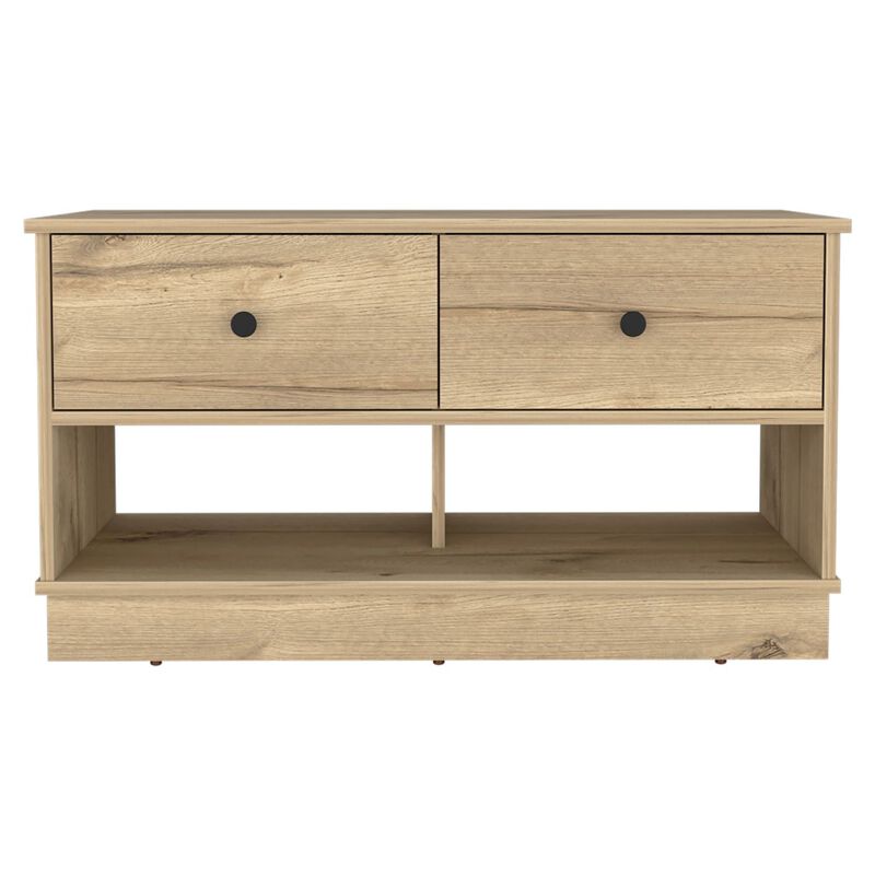 Storage Bench Beji, Living Room, Light Oak