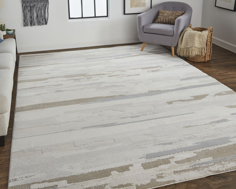 Vancouver 39FEF Ivory/Tan/Brown 4' x 6' Rug
