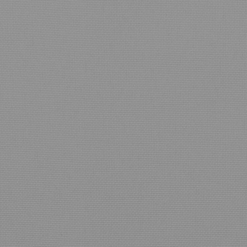 Claire Outdoor Cushion for Bench w Tie Ropes, 59in Gray Tufted Oxford - Benzara