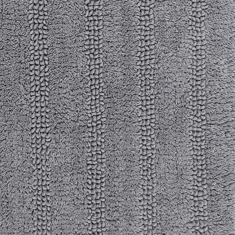 Knightsbridge Linear 220 GSF Reversible Bath Rug 17 x 24 - Silver