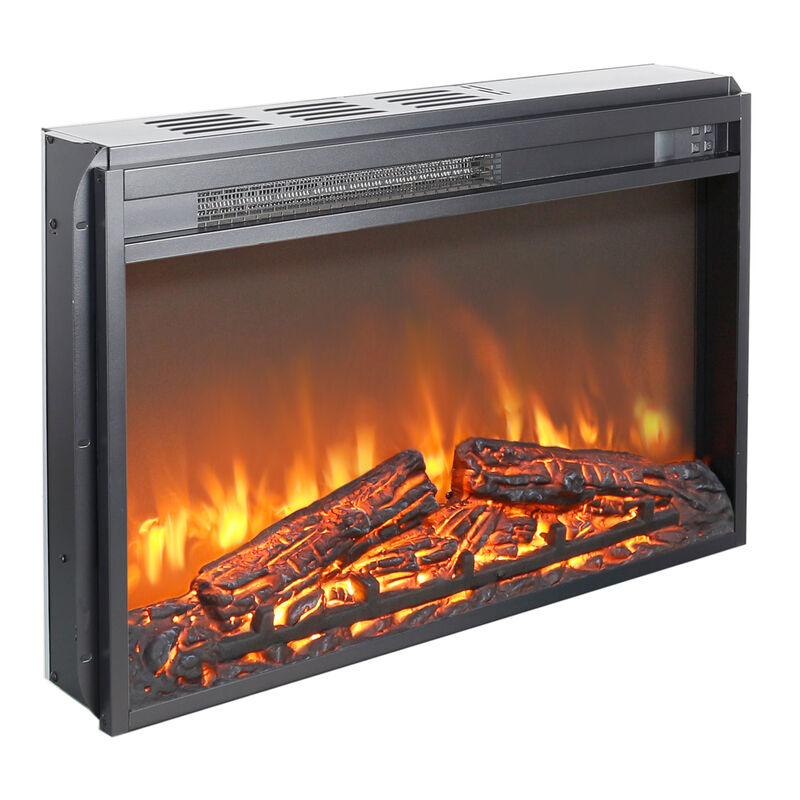 Streamdale 26" Electric Fireplace Insert with Log Set & Flame