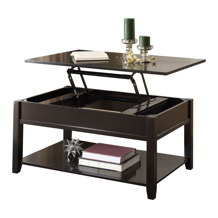 ACME Malachi Coffee Table w/Lift Top, Black