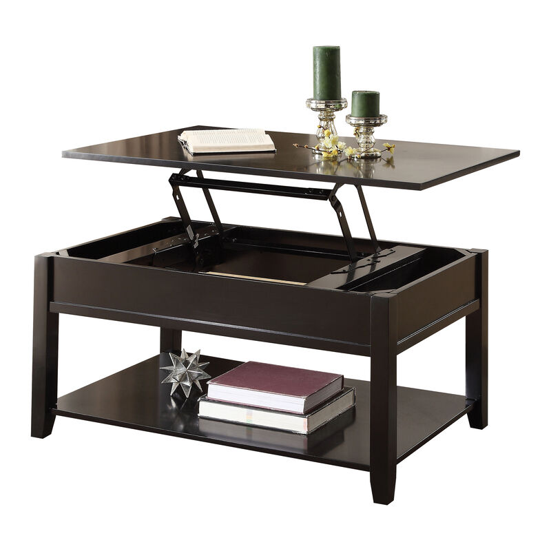 ACME Malachi Coffee Table w/Lift Top, Black