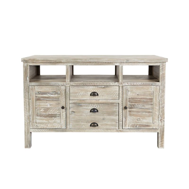 Jofran Artisan's Craft Rustic Farmhouse Distressed Acacia Media Console 50
