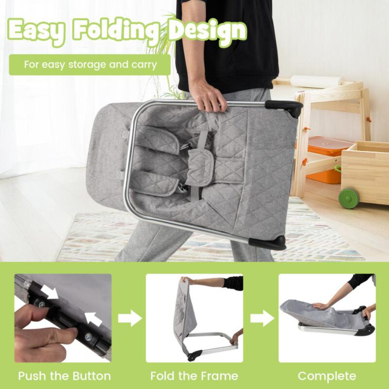 Hivvago Baby Bouncer Seat with Aluminum and Metal Frame