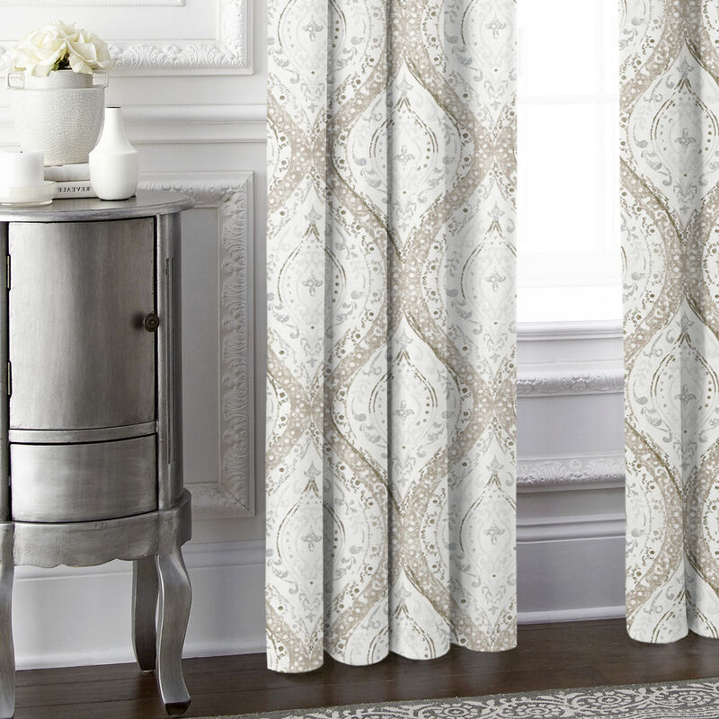 6ix Tailors Fine Linens Cressida Linen Pole Top Drapery Panel Pair