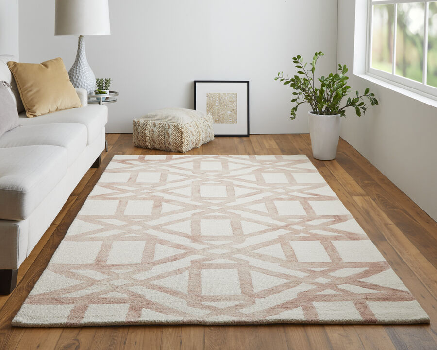 Lorrain 8571F Ivory/Pink/Tan 2' x 3' Rug
