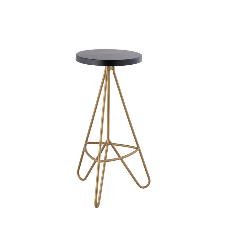 Trinity 30" Modern Industrial Iron Tripod Backless Bar Stool
