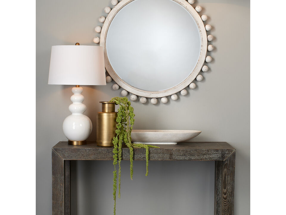 Long Oval White Marble Bowl