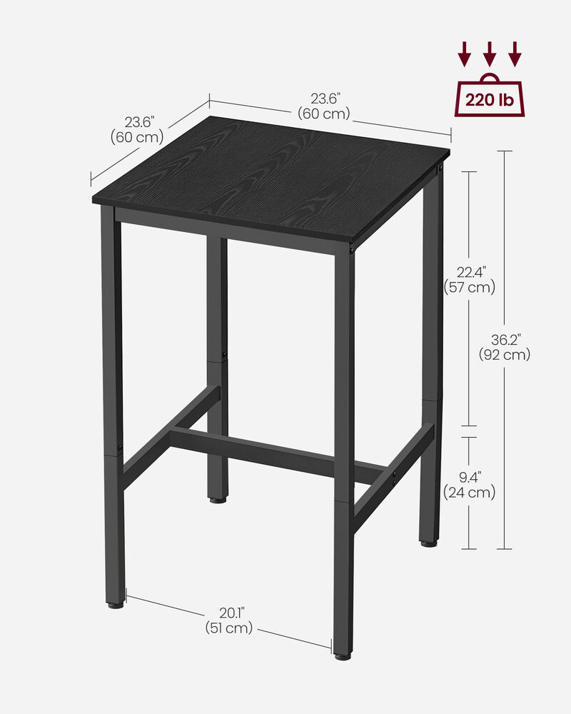 Modern High Top Bar Table with Sleek Design and Durable Finish