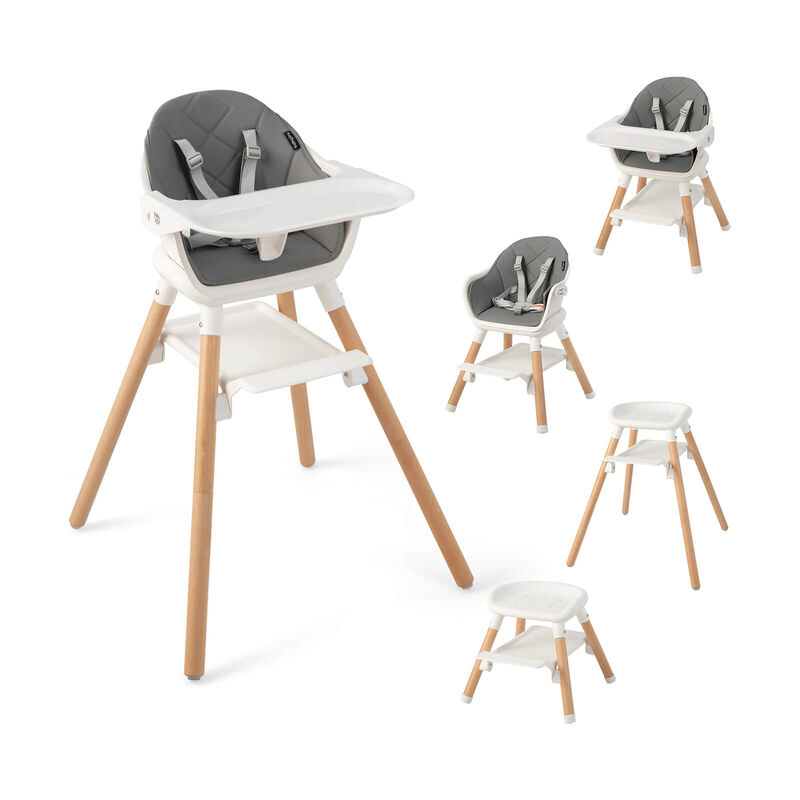 6-in-1 Baby High Chair with Removable Dishwasher and Safe Tray