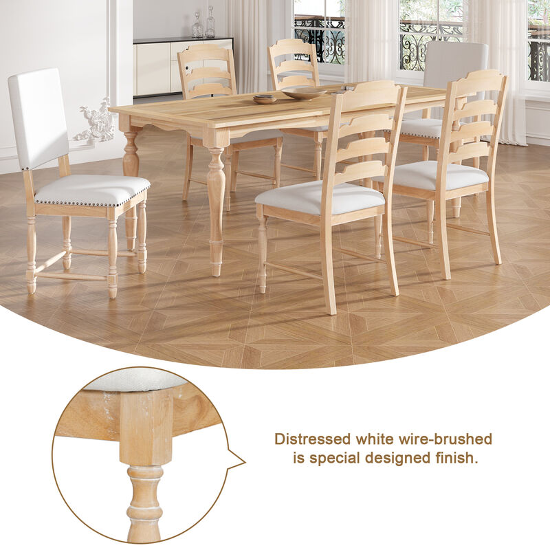 Merax Vintage Traditional Wood Dining Set