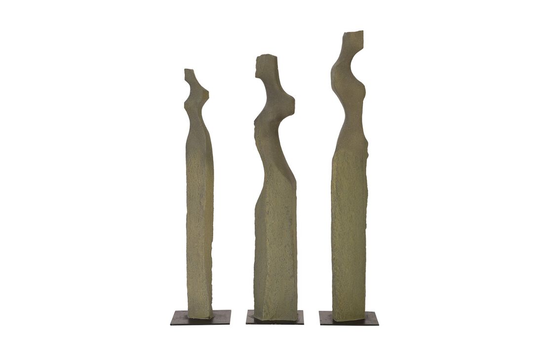 Cast Women Sculptures Set of 3