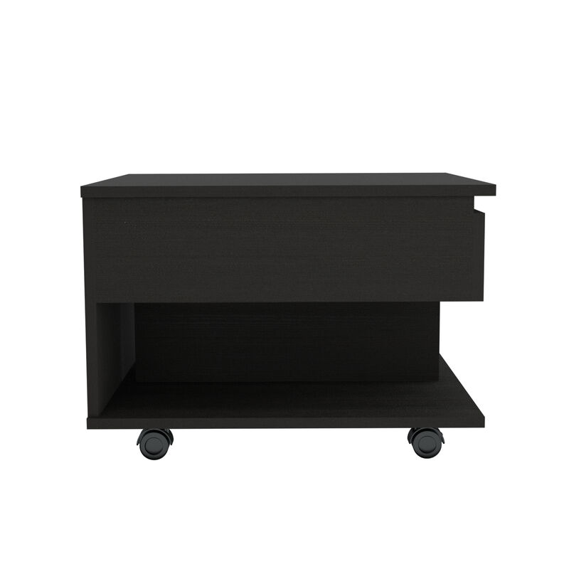 Peterson 1-Drawer 1-Shelf Lift Top Coffee Table Wengue