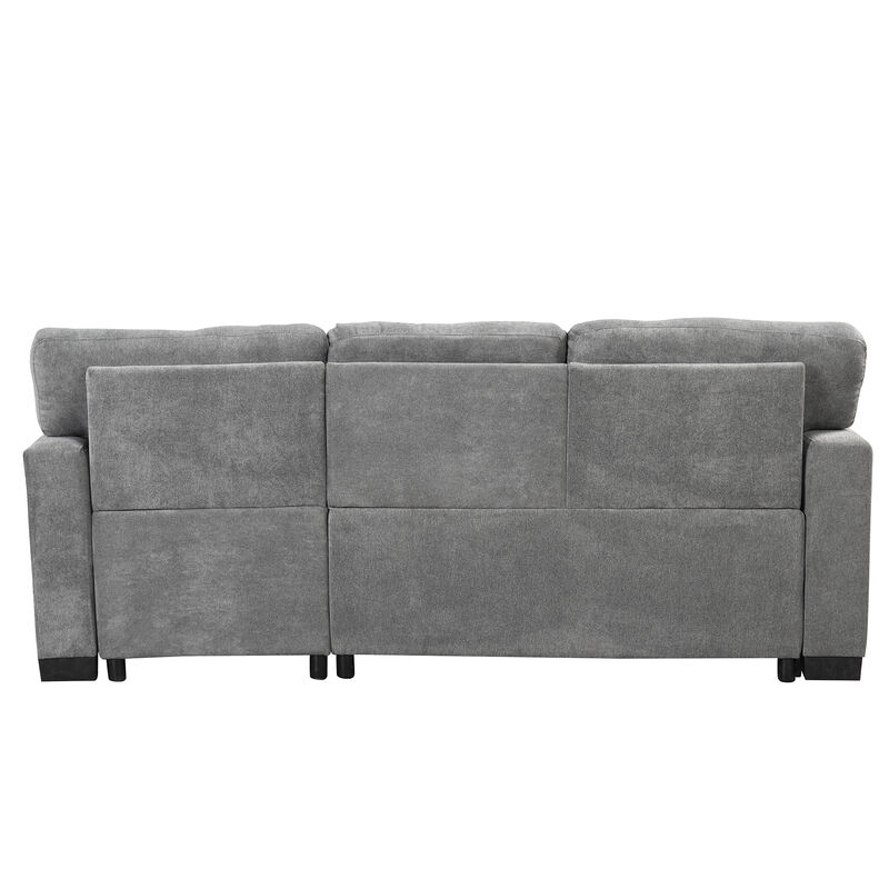 Merax Modern Chaise Lounge Sectional Sofa with Storage