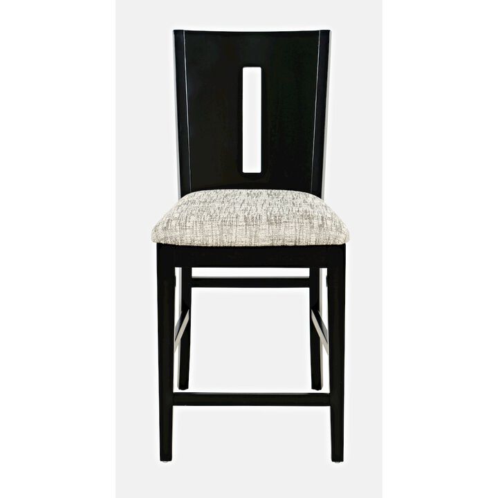 Jofran Urban Icon Contemporary Slotback Upholstered Counter Stool (Set of 2)