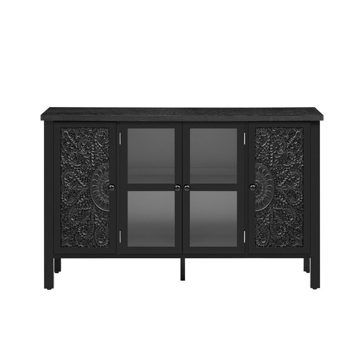Merax Retro TV Stand Entertainment Center Media Console Cabinet