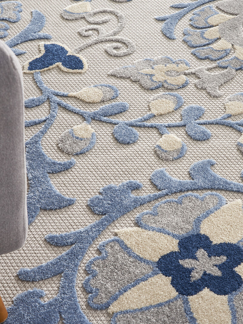 Aloha ALH17 Blue/Gray 6' x 9' Rug