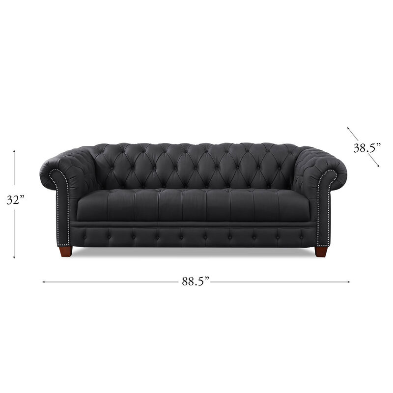 York Top Grain Leather Sofa