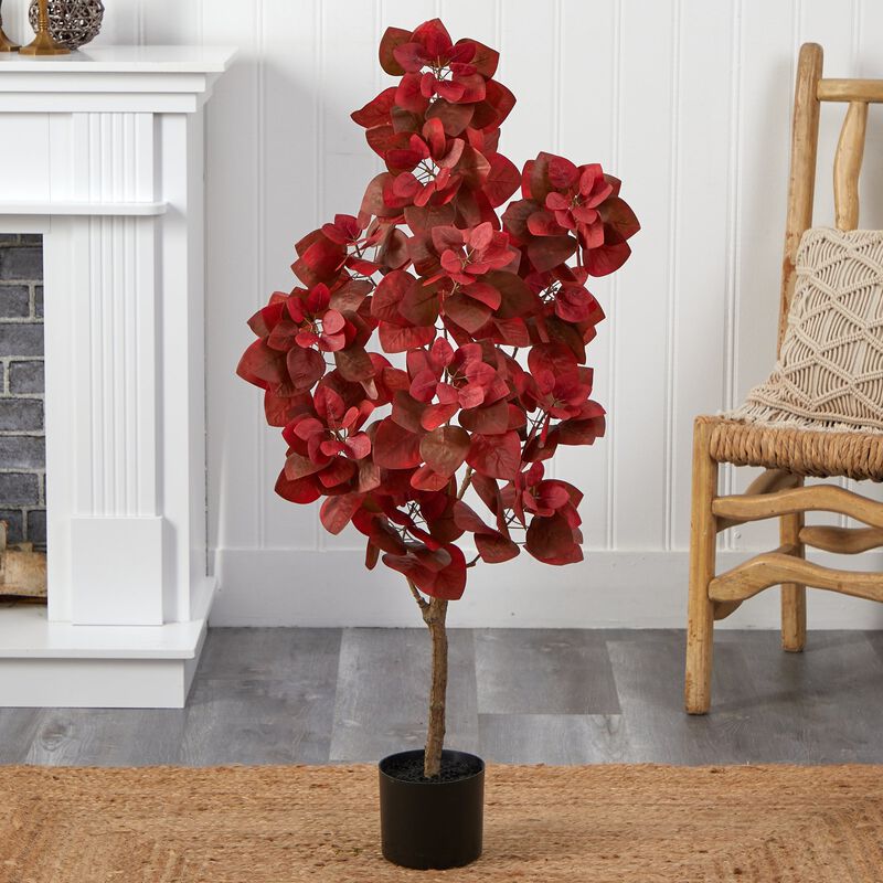 Hivvago 4 Feet Autumn Pomegranate Artificial Tree