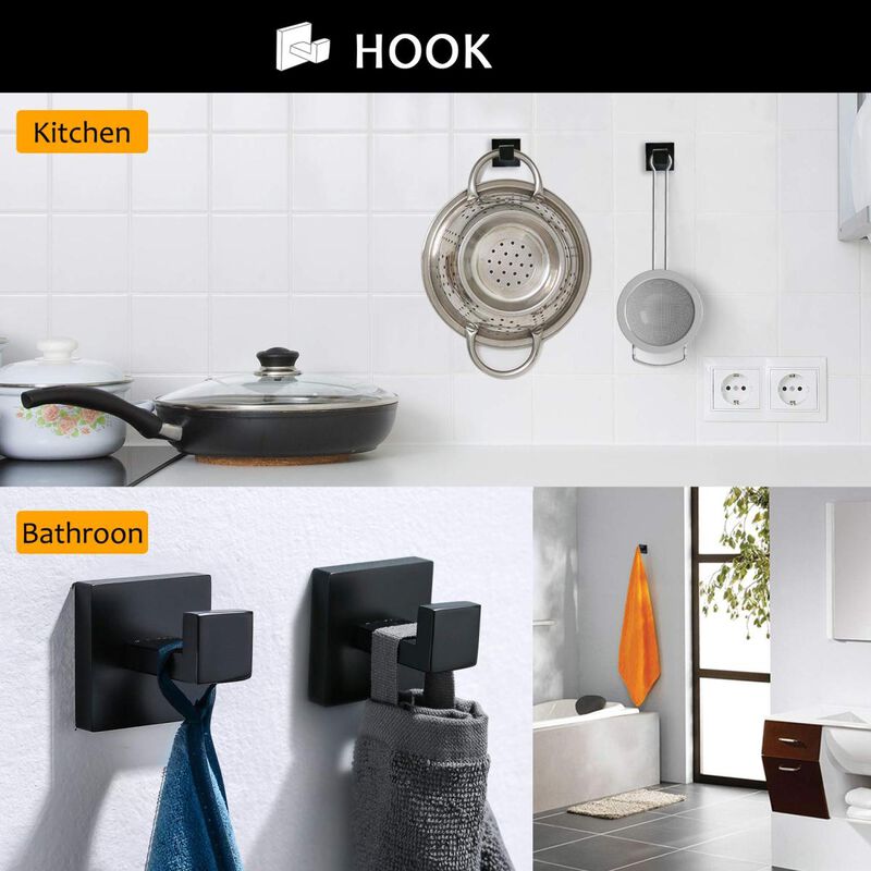 5 Pieces Bathroom Hardware Accessories Set Towel Bar Set Wall Mounted, Stainless Steel