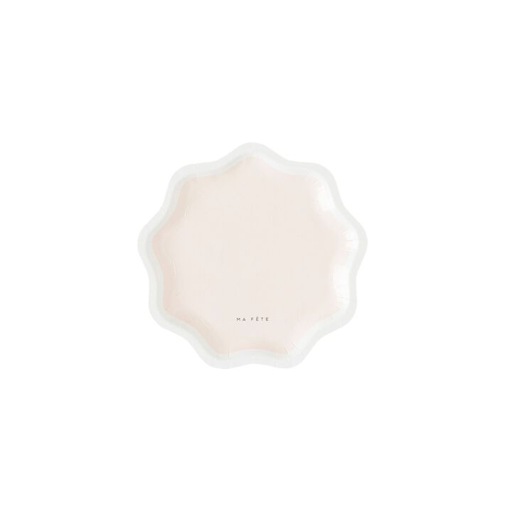 Ma Fete Pink Signature Paper Dessert Plates 7", (4)