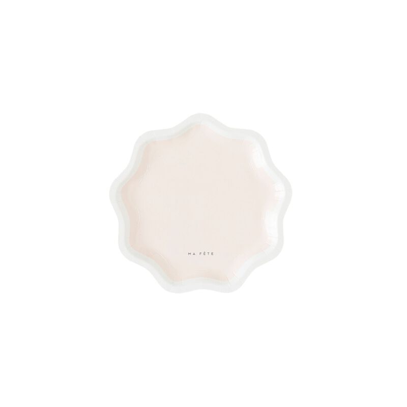 Ma Fete Pink Signature Paper Dessert Plates 7", (4)