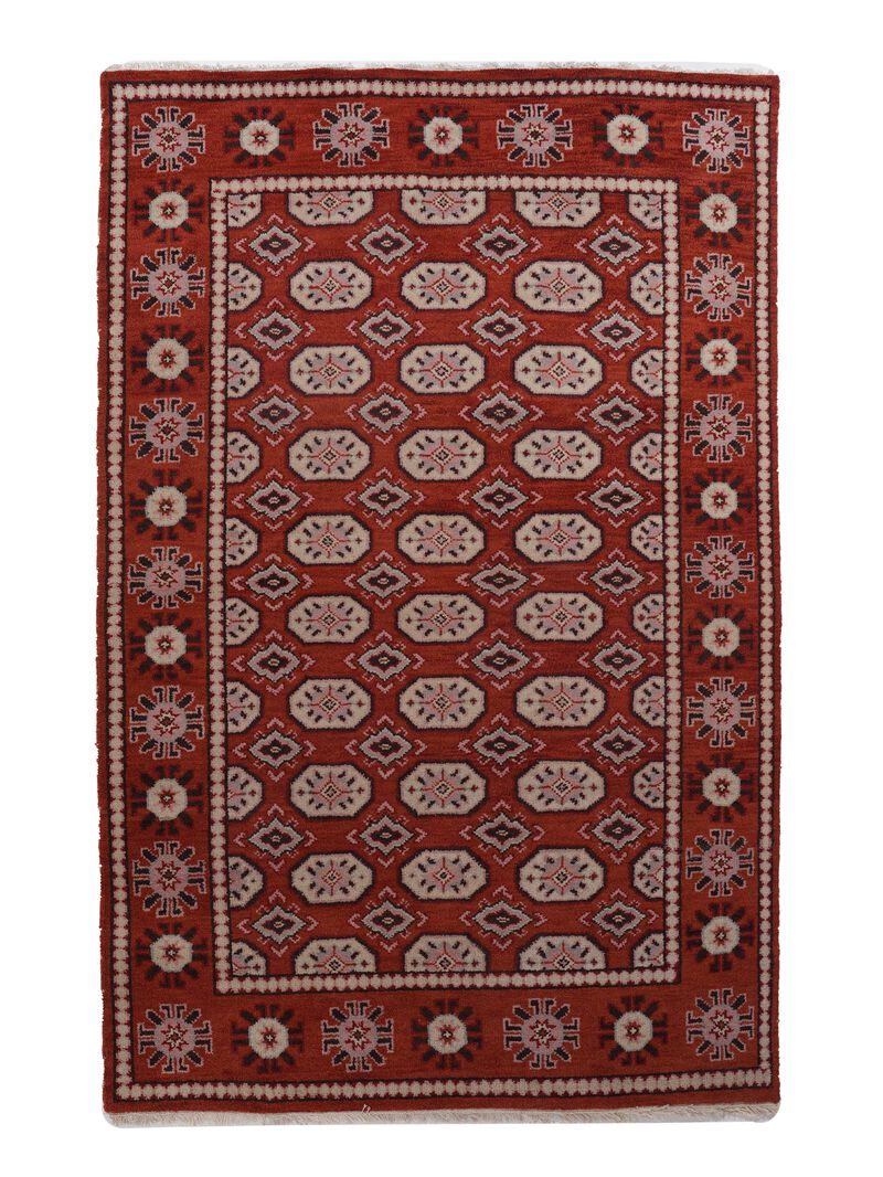 RUGSOTIC CARPETS HAND KNOTTED WOOL & SILK ECO-FRIENDLY ORIENTAL AREA RUGS  - 9'x12', Rectangle Shape, Multicolor Color, Classic Oriental Traditional , Low Pile Handmade Area Rugs (AF0119)